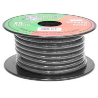 

Pyramid RPB825 8 Gauge Black Ground Wire, 25' (Optic Fiber Cable)