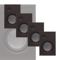 

PHASE TECH CI20X 6.5" 2-Way Ceiling Speaker with Micro-Flange Grille, Master Pack - 4 Units