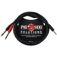 

Pig Hog 3' 3.5mm Stereo to Dual 1/4" Mono (Male) Breakout Cable