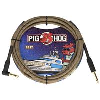 

Pig Hog "Tuscan Brown" Instrument Cable, Straight to Right Angle, 10'