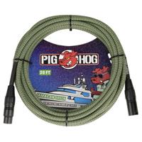 

Pig Hog "Jamaican Green" Woven Mic Cable, XLR to XLR, 20'