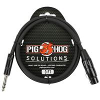 

Pig Hog 3' TRS Male to XLR Female Balanced Cable