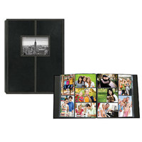 

Pioneer Photo Album Sewn Frame Series Bound Photo Album, Solid Color, With Frame on Cover, Holds 300 4x6" Photos, 5 Per Page, Color: Black.