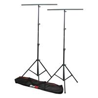 

ProX T-LS03M-9FT-PKG DJ Lighting Stand Package with 2 Stands, Square T-Bar, Carry Bag, 9' Height