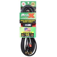 

ProX XC-DRCA10 10' Dual RCA-M to Dual RCA-M Unbalanced High Performance Audio Cable