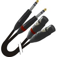 

ProX XC-DSXF03 3' Dual 1/4" TRS-M to Dual XLR3-F Balanced High Performance Audio Cable