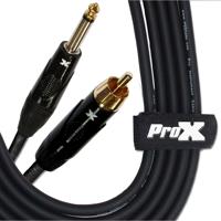 

ProX XC-PR25 25' RCA Male to 1/4" TS Male Unbalanced High Performance Audio Cable