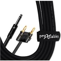 

ProX XC-QB50 50' 12AWG 1/4" TS-M to Banana High Performance Speaker Cable