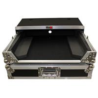 

ProX XS-DJ505LT Flight Case with Sliding Laptop Shelf & Wheels for Roland DJ505 DJ Controller, Silver on Black