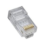 

Platinum Tools Cat5e RJ45 (8P8C) Round-Solid 3-Prong High Performance Connectors, 100-Pack (Jar)