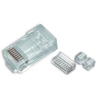 

Platinum Tools Cat6 RJ45 (8P8C) Round-Stranded High Performance Connectors, 100-Pack (Jar)