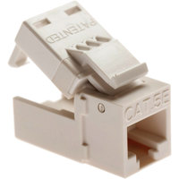 

Platinum Tools EZ-SnapJack Cat5e, Ivory, 4-Pack, Clamshell