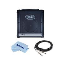 

Peavey KB1 20W Keyboard Amplifier, 8" Extended Range Speaker, - Bundle With 10ft 1/4" to 1/4" Guitar/Instrument/Amp Cable, Microfiber Cloth