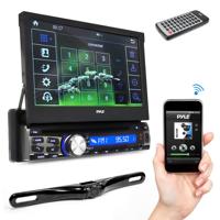 

Pyle PLT85BTCM 4-Channel 320W 7" Single DIN Bluetooth Headunit Receiver & Backup Camera Kit