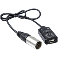 

Remote Audio 2' 4-Pin XLR Male to USB Power Cable, 5VDC, 3A Max Output *Intended For Power Only, No Audio*