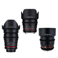 

Rokinon Cine DS Portrait Lens Bundle Consists of 35mm T1.5 Cine DS Lens, 50mm T1.5 Cine DS Lens, 85mm T1.5 Cine DS Lens for Canon EF Mount