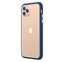 

RhinoShield CrashGuard NX Modular Bumper Case for iPhone 11 Pro Max, Royal Blue Frame + White Rim/Button