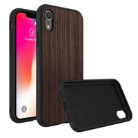 

RhinoShield SolidSuit Protective Wood Case for iPhone XR, Dark Walnut/Black