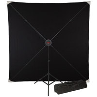 

Studio Assets PXB Pro 8x8' Portable X-Frame Background Kit with Black Muslin