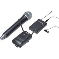 

Samson Concert 88 Camera Combo UHF Wireless Microphone System, Includes CR88V Micro Receiver, CH88 Handheld Transmitter, CB88 Beltpack Transmitter, LM10 Lavalier Microphone, (Channel K: 470-494MHz)