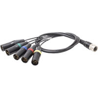 

Schoeps AK Surround M/4U 16.4' Miniature Multi-Pin to 4x XLR-3 Male Breakout Cable for ORTF Surround Bar