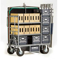 

Studio Carts Mini Duz-All Cart with 2x 10" Rigid and 2x 10" Swivel Pneumatic Wheels