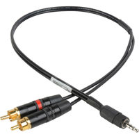 

Sescom 18" Stereo RCA to 3.5mm TRRS Plug Line to Mic Level Summing Cable for Mobile Devices