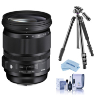 

Sigma 24-105mm f/4.0 DG OS HSM ART Lens for Canon EF - USA Warranty, Vanguard Tripod, and Accessories