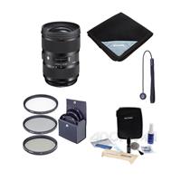 

Sigma 24-35mm F/2 DG HSM ART Lens for Canon Digital SLR Cameras - Bundle with 82mm Filter Kit, Lens Wrap (19x19), Cleaning Kit, Capleash