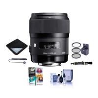 

Sigma 35mm f/1.4 DG HSM ART Lens for Canon EF, Black - Bundle With 67mm Filter Kit, Lens Wrap, Cleaning Kit, Capleash II, Lens Cleaner, Pc Software Package