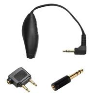 

Shure EAADPT-KIT Headphone Adapter and Volume Control Kit, with Airplane / Airline Dual Prong Adapter