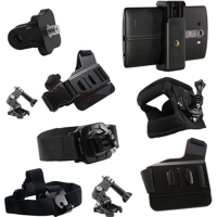 

Shill Action Camera First Aid Harness Kit, Includes 4-Point Chest Harness, 3-Point Chest Harness, 2-Prong to 1/4"-20 Screw Adapter