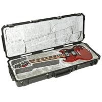 

SKB iSeries Waterproof SG Style Guitar Flight Case with Wheels, Injection Molded, TSA Latch