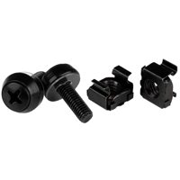 

StarTech M5x 12mm Screw and Cage Nut, 50 Pack, Black