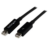 

StarTech 6.56' 20-Pin Male to 20-Pin Male Thunderbolt Cable, 34 AWG Wire Gauge, Black