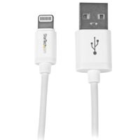 

StarTech 0.3m (0.98') Short Apple 8-pin Lightning Connector to USB Cable for iPhone/iPod/iPad, White