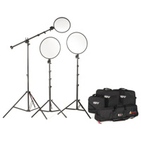 

Smith-Victor Edge360 Pro LED Bi-Color 3-Light Boom Kit with 2x 18" LED Panel, 13" LED Panel