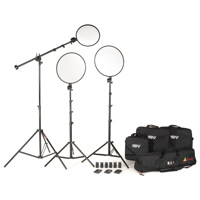 

Smith-Victor Edge360 Pro Daylight LED 3-Light Boom Kit with 2x 18" LED Panel and 13" LED Panel with Battery Pack