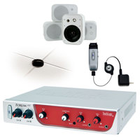 

TeachLogic IRF-2120 Infrared Wireless Classroom Mic System, Includes Forum 232 Receiver/Amplifier, IRH-35 Handheld Transmitter, 4x Wall-Mount Speakers and BRC-101 Charger