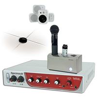 

TeachLogic IRS-8650 Spectrum III Wireless Microphone System, Includes IMA-820 Amplifier, IRT-60 Transmitter, IRH-35 Mic, ICS-55 Sensor, WM-4 Wall Mount Speakers