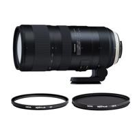 

Tamron SP 70-200mm f/2.8 Di VC USD G2 Lens for Nikon F Mount - Bundle With Hoya NXT Plus 77mm 10-Layer HMC MC UV Filter, Hoya NXT Plus 77mm 10-Layer HMC Multi-Coated Circular Polarizer Filter