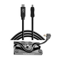 

Tether Tools TetherBLOCK MC Multi Cable Mounting Plate with TetherPro 15' USB-C to Mini-USB 2.0 Type-B 8-Pin Cable, Black