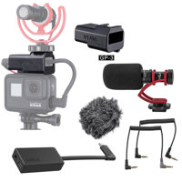 

Ulanzi GP-3 GoPro Microphone Mount for Original Case - Bundle With H&A VideoMini, HA-CVM Compact On-Camera Microphone, GoPro Pro 3.5mm Microphone Adapter