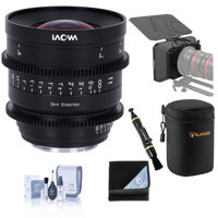 

Venus Laowa 15mm T2.1 Zero-D Cine Lens for Sony FE, Feet Bundle with SmallRig Lightweight Matte Box, Lens Case, Wrap, Lens Cleaner, Cleaning Kit