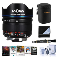 

Venus Laowa 9mm f/5.6 FF RL Lens for Sony FE Bundle with Corel PC Photo Software Suite, Lens Case, Wrap, Lens Cleaner, Cleaning Kit