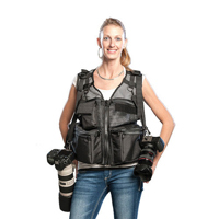 

The Vest Guy Large Wedding Photographer Vest, Black Mesh