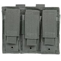 

NcSTAR Vism Triple Pistol Mag Pouch, Holds 3 Each Standard Capacity Double Stack Pistol Magazines, Urban Gray