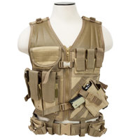 

NcSTAR Vism Tactical Vest, Adjustment Straps on Each Side for a Custom Fit, Tan