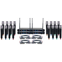 

VocoPro Digital-Acapella-16 Sixteen-Channel UHF Digital Wireless Handheld Microphone System