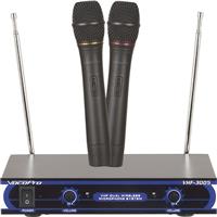 

VocoPro VHF-3005 Dual Channel VHF Wireless Microphone System, Frequency A (213.74 MHz) & B (185.80 MHz)